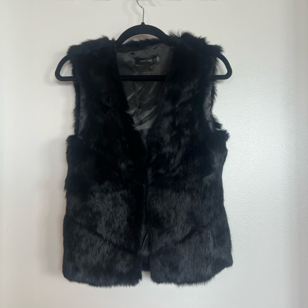 Love Token Rabbit Fur Vest